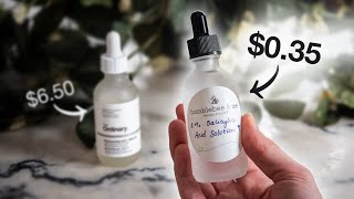 Make a 2% salicylic acid solution for less