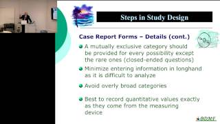 Jimmy Thomas Efird- Study Design, Measures, And Sample Size Part2