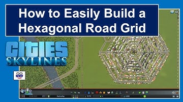 Cities Skylines -  How to Easily Build a Hexagonal Road Grid