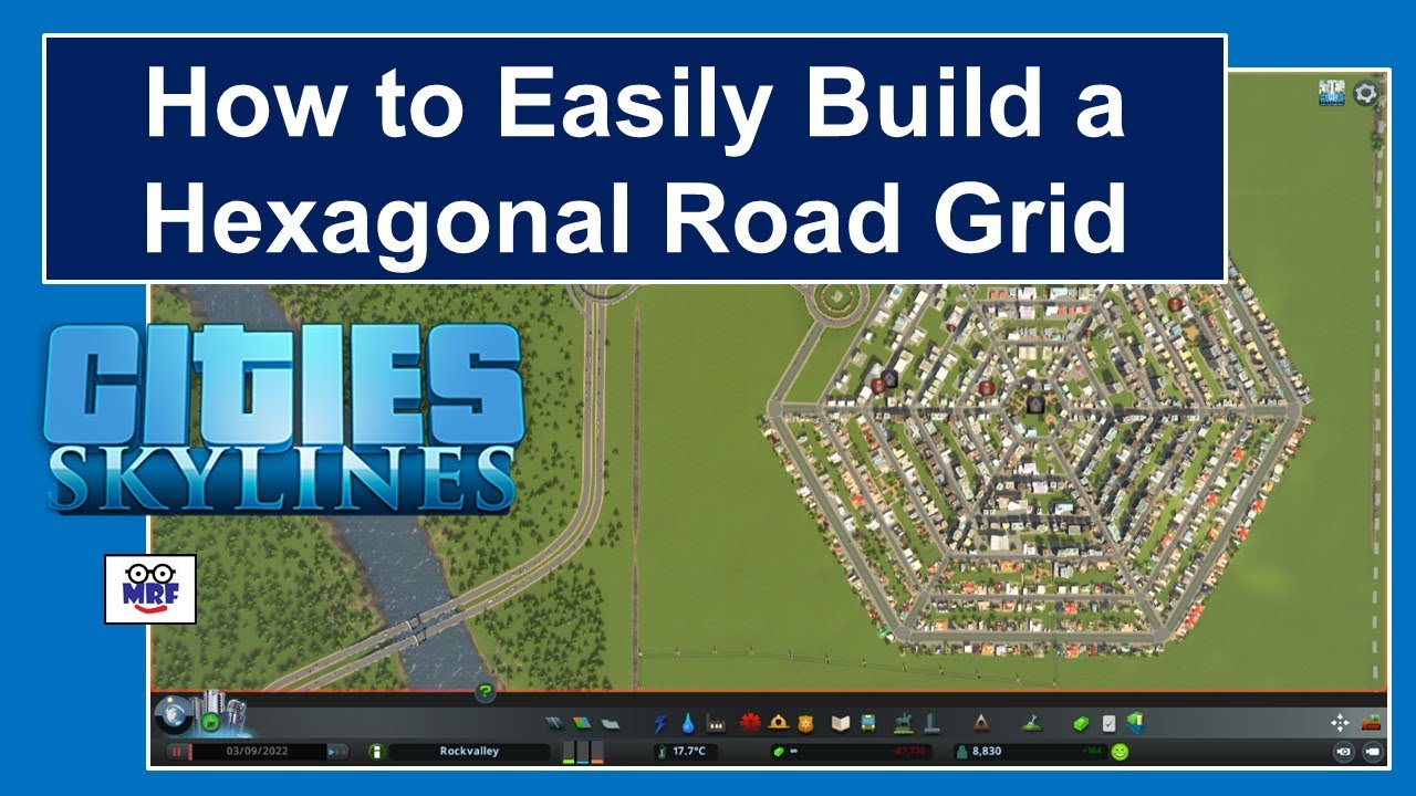 Cities Skylines How to Easily Build a Hexagonal Road Grid YouTube