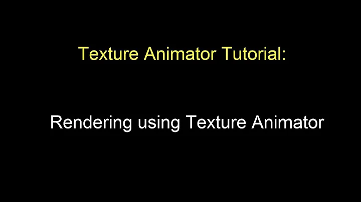 Rendering your Daz Scene using Texture Animator - Texture Animator Tutorial