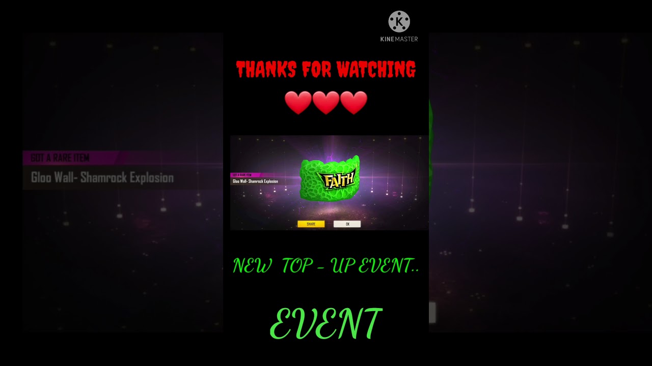 New gloo wall skin free Fire  ,,        (faith event)🔥🔥🔥