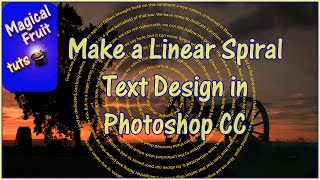 Make a Linear Spiral Text Design in Photoshop CC