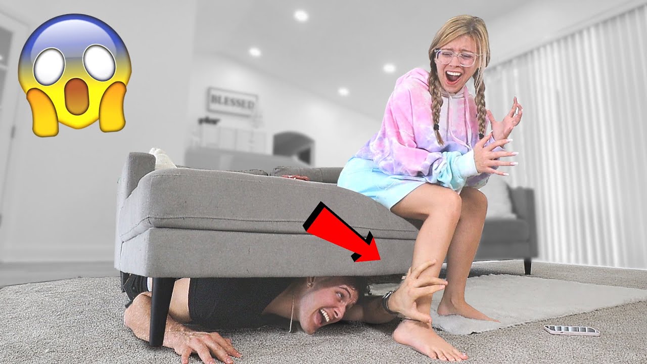 SHE DIDN'T KNOW I WAS HOME!!! (SCARE CAM PRANK)