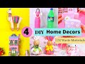 4 DIY Home Decors Crafts From Waste Materials