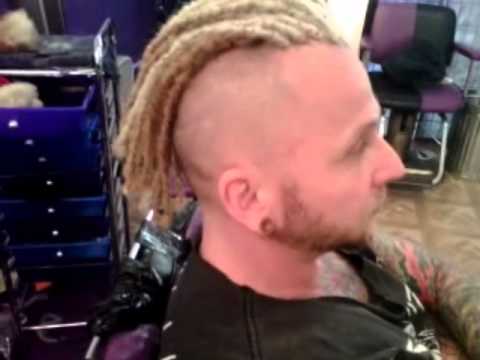 White Guy With Platnium Blonde Dreadhawk Youtube