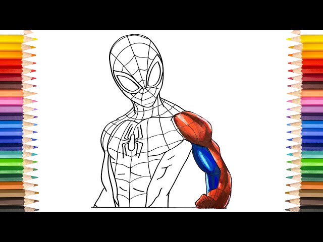 SPIDER-MAN Coloring Pages | Trying The Best New Style of Coloring