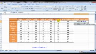 index and match -11 - with max formula lookup the highest value (english)