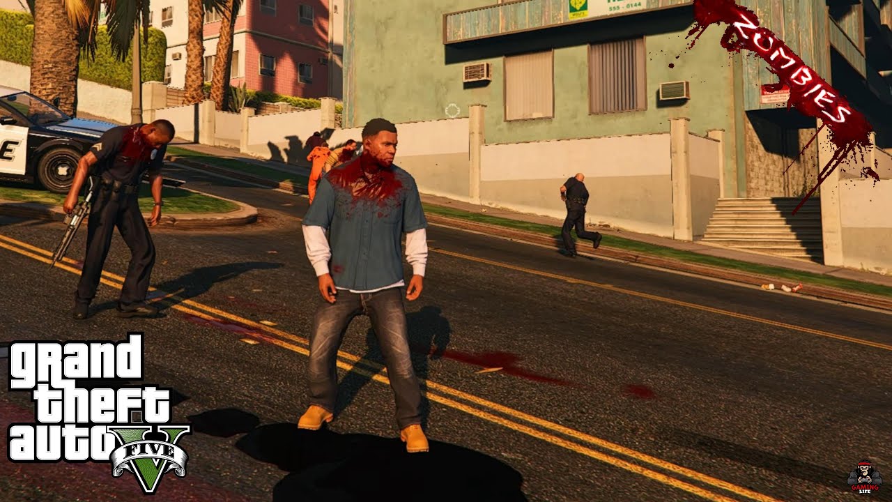 GTA 5 Zombie Mod Turning Humans Into Zombie GTA 5 MODS YouTube 