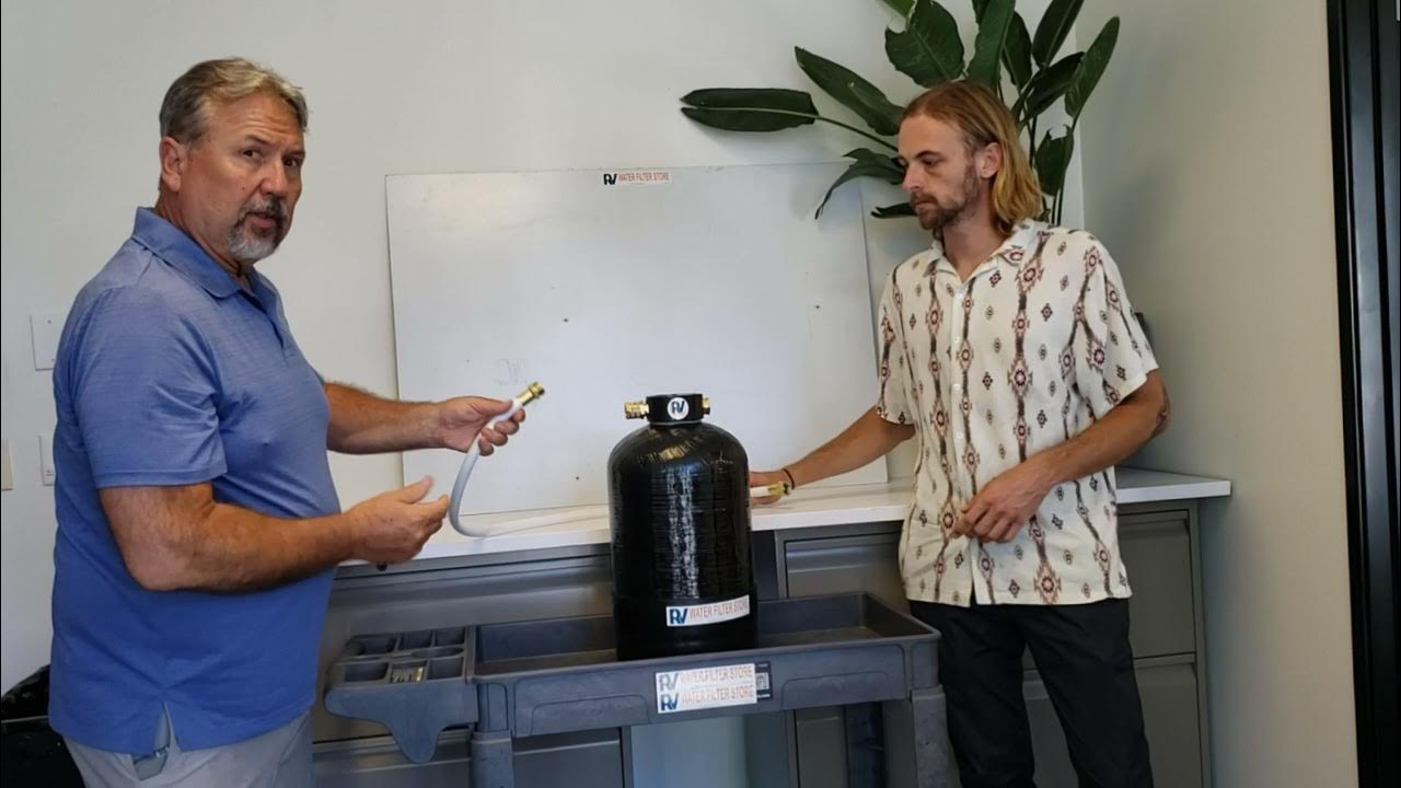 How to Backflush Your Essential RV Water Softener Portable 16,000 Grain