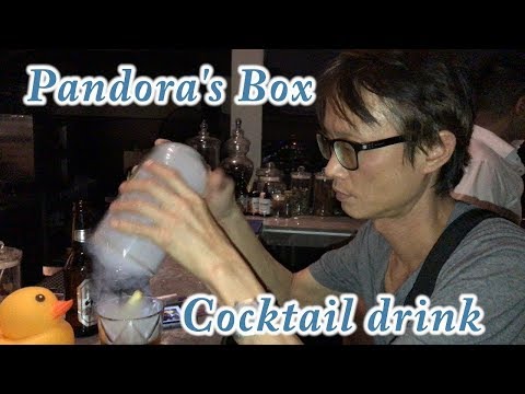 Pandora's Box Cocktail drink at CHAR Restaurant & Rooftop Bar