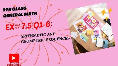 Ex# 7.5 9th class | Ch#7 general math | math world