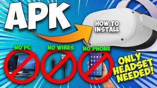 How to install APK files from INSIDE the HEADSET! NO PC | NO WIRES | NO PHONE | NO SIDEQUEST! screenshot 5