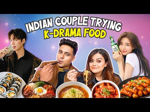 We Only Ate Korean Food | Indian Couple Trying K-Drama Food