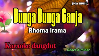 KARAOKE DANGDUT BUNGA BUNGA GANJA - RHOMA IRAMA- Nada pria ok gast