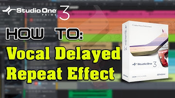 A Creative Vocal Delayed Echo Effect With Studio One V3 Prime