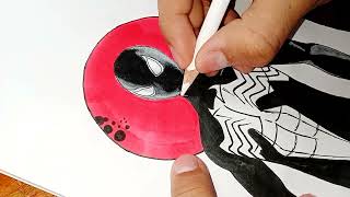 Dibujo de spiderman simbionte | spiderman symbiote drawing | Doovi
