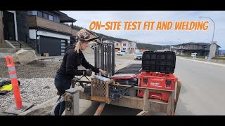 Onsite Railing Test Fit  Mobile Welding