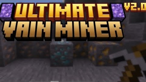 Ultimate Vein Miner Addon for Minecraft Bedrock 1.21+ |  2.0 Showcase