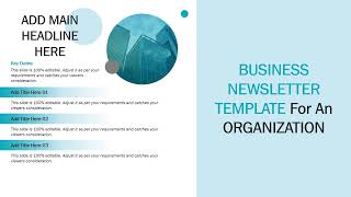 Business Newsletter Template For An Organization Kridha Graphics
