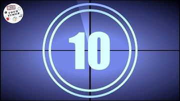10 Second Countdown Timer with a Colorful Background, Sound Effect, Alarm and Animation - Your Timer