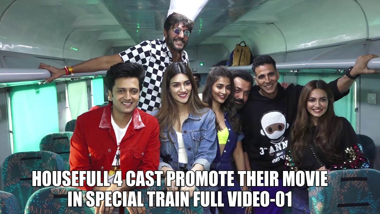Housefull 4 Cast Promote Their Movie In Special Train Full Video || TVNXT Hindi
