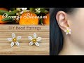 How to Make Orange Blossom Stud Bead Earrings