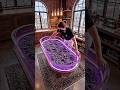 Glowing Purple Crystal Resin Table 💜✨