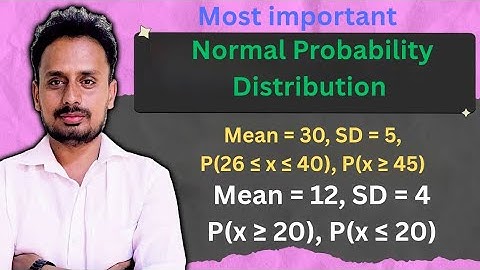 Normal Distribution - Example Problem 1 | Probability Distribution | Engineering Mathematics