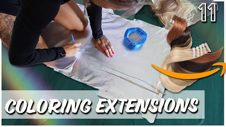 coloring amazon hair extensions: lowlights & toning DIY