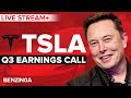 WATCH LIVE: Tesla Q3 Earnings Call $TSLA