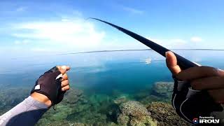 SAKING JERNIHNYA AIR KELIHATAN JELAS SAAT IKAN MEMAKAN UMPAN !!! MANCING NGOYOR KARANG DANGKAL