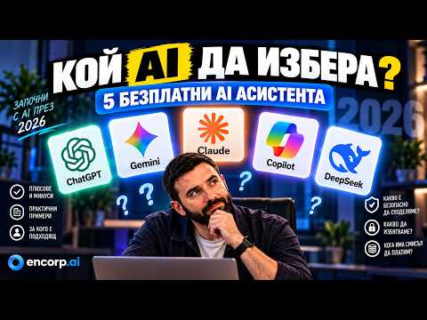 От кой AI да започнеш през 2026? Сравнявам 5 безплатни AI асистента