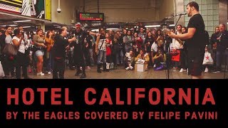 Amazing Subway Performer Felipe Pavani blows crowd away! Hotel California by The Eagles