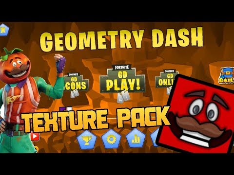 GEOMETRY DASH FORTNITE TEXTURE PACK PREVIEW @Deam147GD