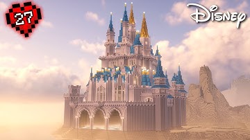 I Built The DISNEY CASTLE In Hardcore Minecraft!