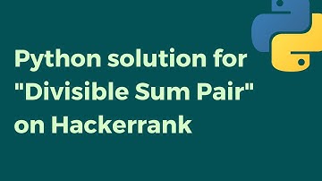 Divisible sum pairs on HackerRank solved!