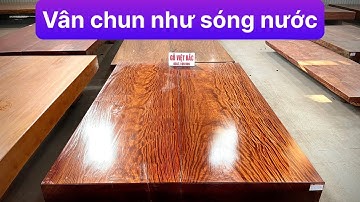 SẬP GỖ VÂN CHUN SÓNG NƯỚC SIÊU ĐẸP BỊ LÃNG QUÊN | GỖ CẨM HỒNG 2 TẤM, Kích thước 276 * 190 * 24 (cm)