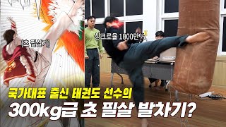 3000만 원 짜리 장비로 측정한 300kg급 태권도 발차기...ㄷㄷ