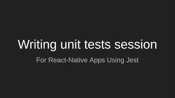Writing unit tests using JEST [عربي]