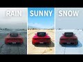 GTA V - Does Rain or Snow affect car Handling?