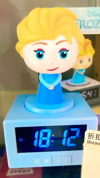 Frozen Elsa Light Alarm Clock #frozen #elsa #frozen2 #alarmclock #nightlight