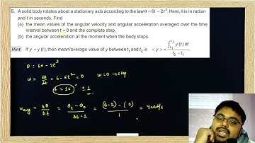 A solid body rotates about a stationary axis according to the lawq = 6 − 2 3 t t .Here, q is in