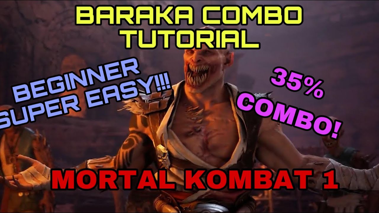 Mortal Kombat 1 Baraka Combos - Mortal Kombat 1 Baraka Combo Tutorial 