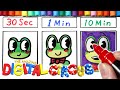Drawing Ribbit in 30Sec.1Min.10Min(The Amazing Digital Circus)
