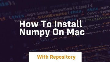 how to install numpy on mac