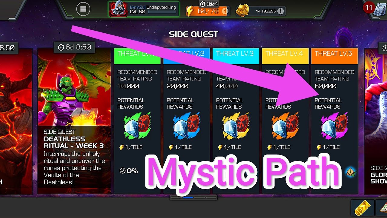 Deathless Ritual Week 3 Threat Level 5 Easy Completion #mcoc # ...