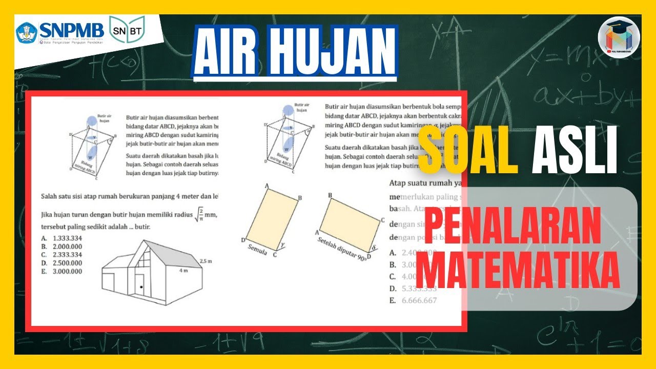 BUTIR AIR HUJAN | Pembahasan Soal FR Asli PENALARAN MATEMATIKA Persiapan UTBK 2025
