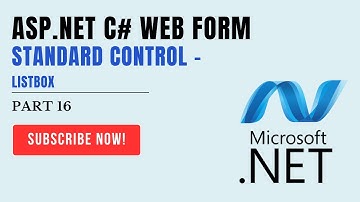 #16 ListBox - ASP.NET C# WEB FORM- Control | #ITHW | #ASPNET