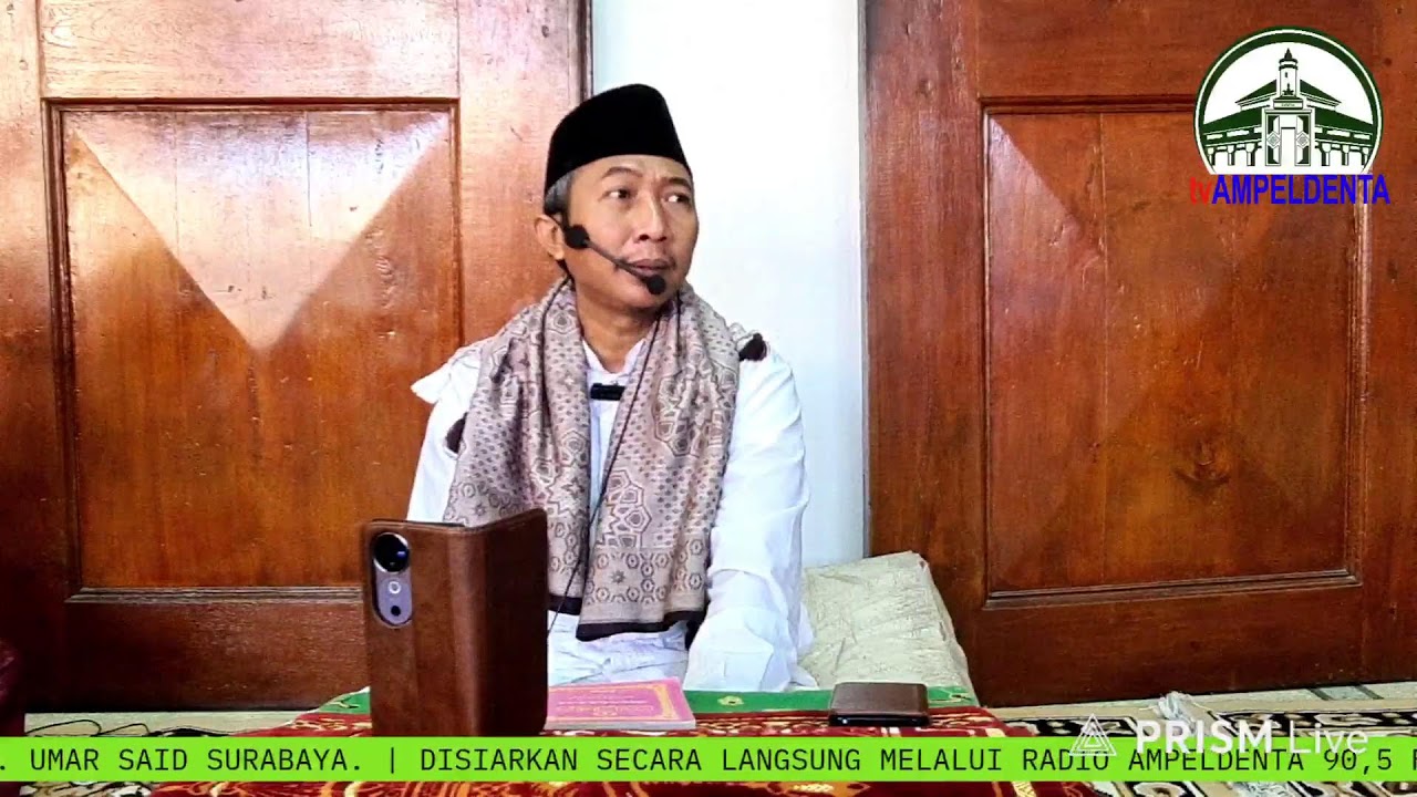 KH. MOCHAMMAD ZAINUL ARIFIN BIN ROMO KH. UMAR SAID SURABAYA. KAJIAN KITAB MINHAJUL ABIDIN IV. MASJID